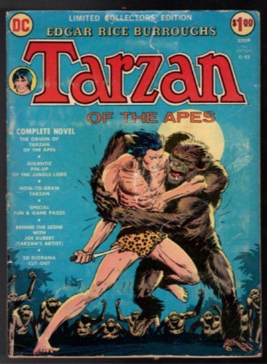 DC 1973 TARZAN LIMITED COLLECTORS EDITION NO. C-22 OVERSIZED COMIC BOOK