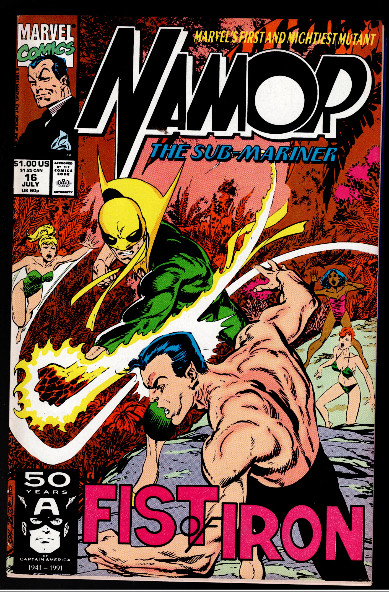 Namor, The Sub-Mariner #16 1991 Marvel Comics Comic Book b&b