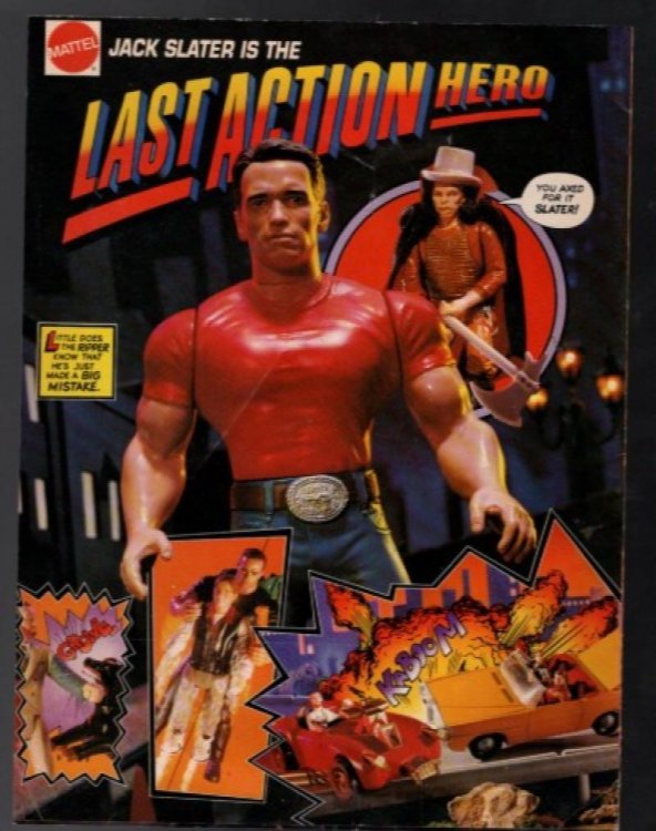 1993 Mattel Last Action Hero Jack Slater Promotional Poster - 21