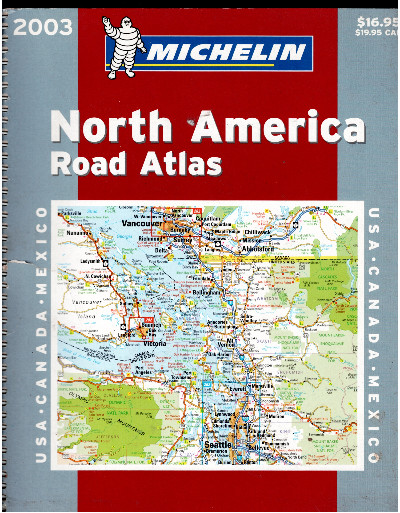 Michelin North America Road Atlas 2003