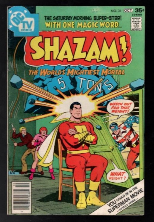 Shazam #31 newsstand - 1st Rainbow Squad DC Comics