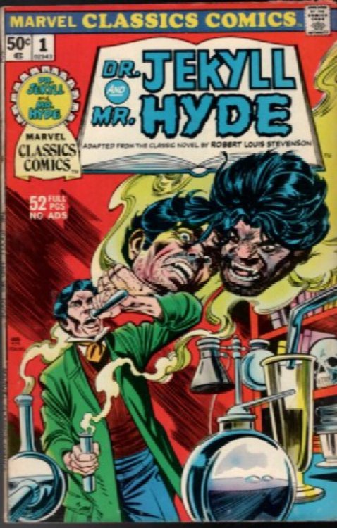 Marvel Classics Comics 1, Dr Jekyll and Mr. Hyde Beautiful , Marvel 1978
