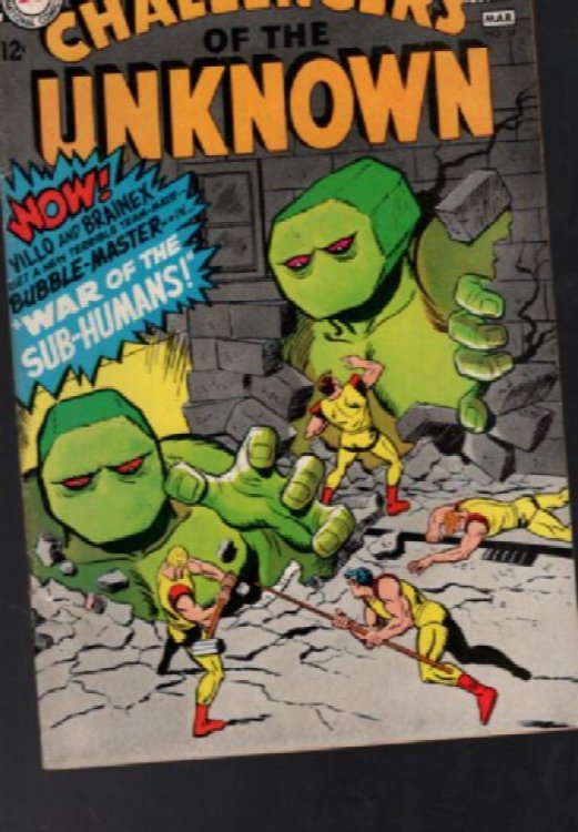 DC CHALLENGERS OF THE UNKNOWN #54 1967 FN Vintage Comic