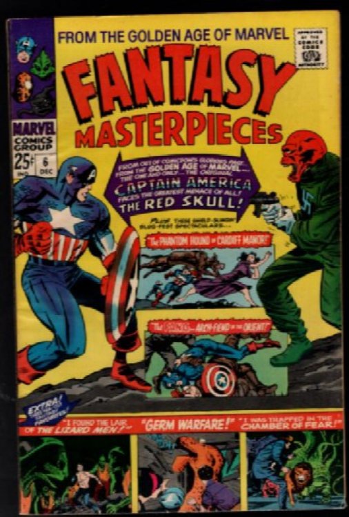 Marvel Comics 1966 Fantasy Masterpieces #6 Captain America Red Skull
