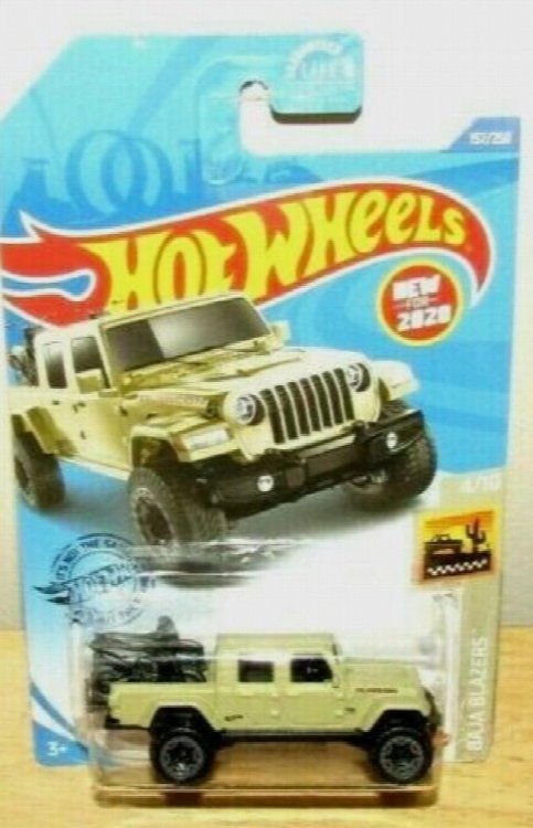 2020 Hot Wheels #157 Baja Blazers 4/10 '20 JEEP GLADIATOR Tan w/Gray