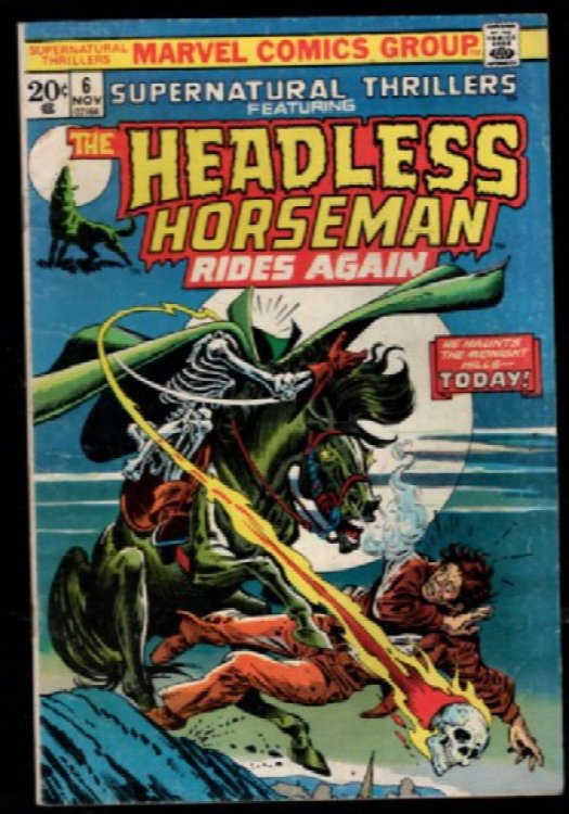 Supernatural Thrillers #6 - The Headless Horseman Rides Again!(Marvel, 1973