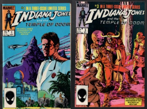 Indiana Jones and the Temple of Doom Movie Adaptation #1,#2 and #3
