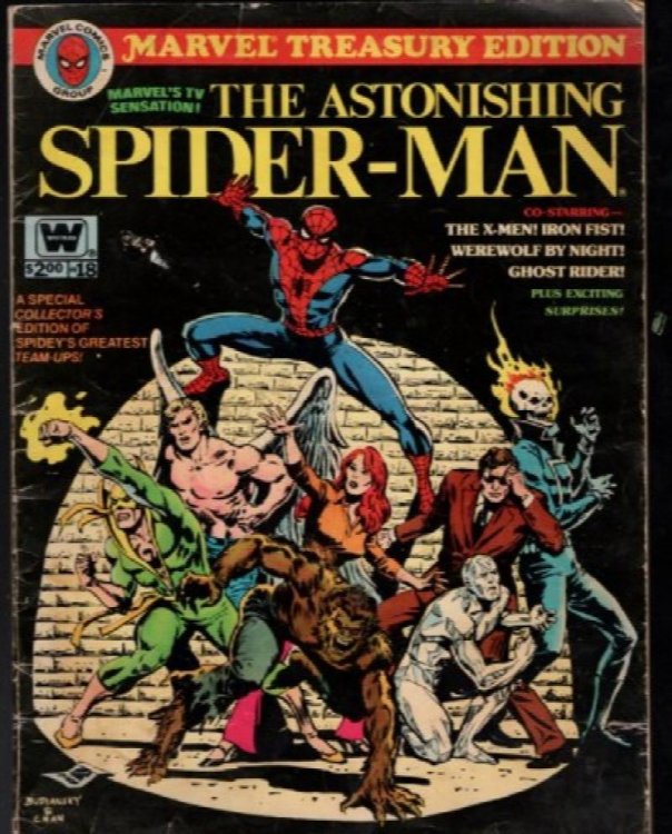 The Astonishing Spider-man Marvel Treasury Edition No. 18 X-Men Iron Fist