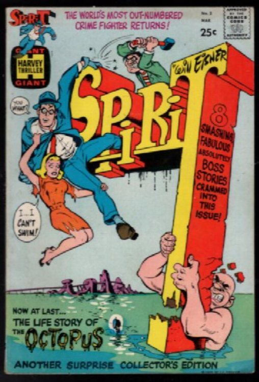 The Spirit #2 - Beautiful Will Eisner Harvey Giant Thriller Comic 1967