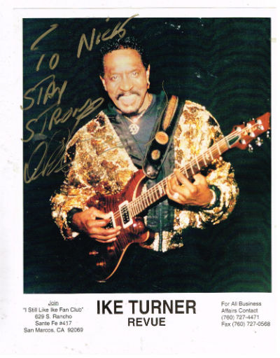 Ike Turner photo signed 8