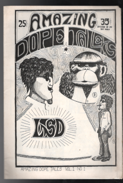 1967 AMAZING DOPE TALES #1 FVF San Francisco LSD Grey Shaw BAY AREA Comix RARE
