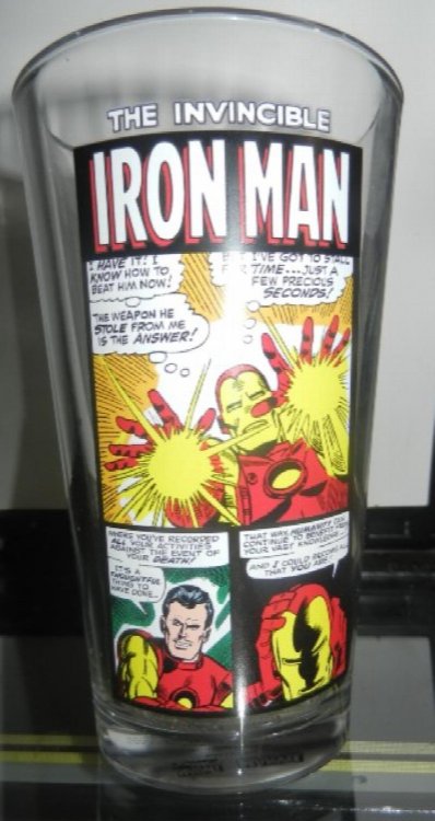 Marvel Comics Drinking Glass Tumbler The Invincible Iron-Man