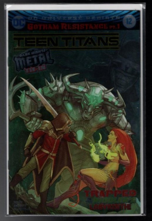Teen Titans #12 1st Appearance Batman Who Laughs 2017 Dark Nights Metal