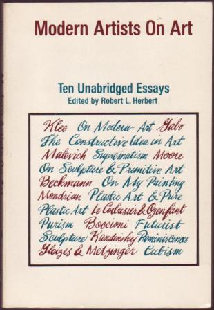 Image for Modern Artists on Art: Ten Unabridged Essays Modern Artists on Art: Ten Unabridged Essays
