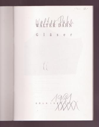 Image for Walter Dahn: Glaser Walter Dahn: Glaser