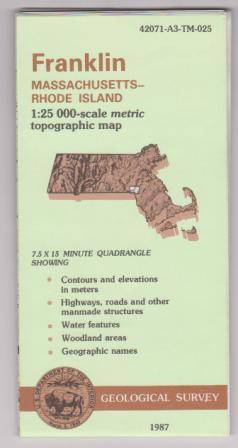 Image for Topographic Map: Franklin, Massachusetts-Rhode Island Topographic Map: Franklin, Massachusetts-Rhode Island