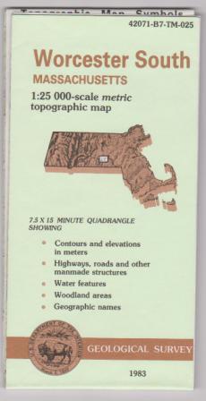 Image for Topographic Map: Worcester South, Massachusetts Topographic Map: Worcester South, Massachusetts