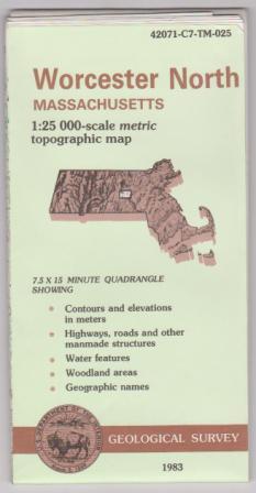 Image for Topographic Map: Worcester North, Massachusetts Topographic Map: Worcester North, Massachusetts
