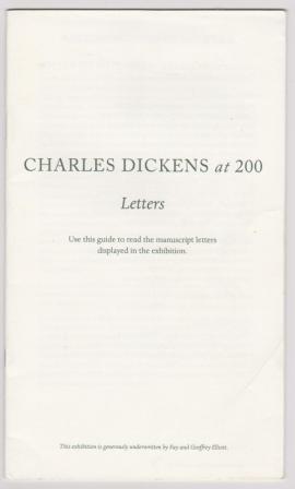 Image for Charles Dickens at 200 - Letters Charles Dickens at 200 - Letters