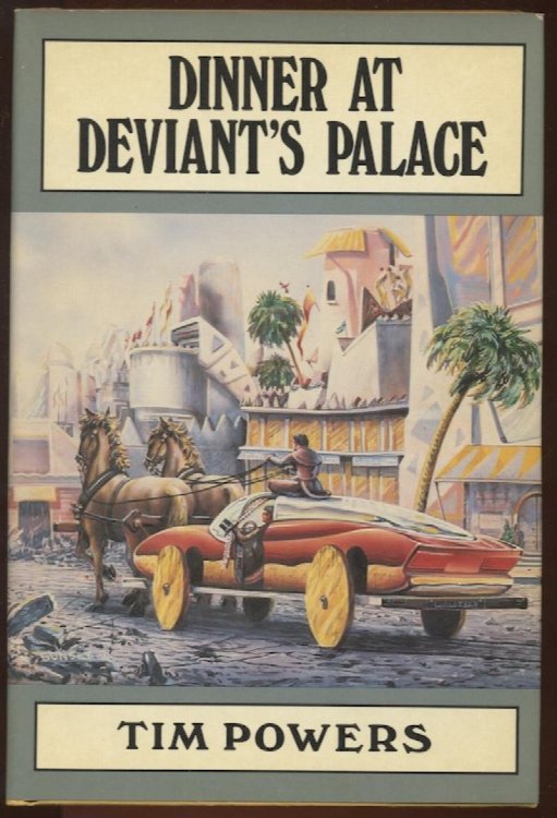 DINNER AT DEVIANTS PALACE. SFBC, 1985. 1st hardcover edition. Signed by author. PKD Award Winning novel.