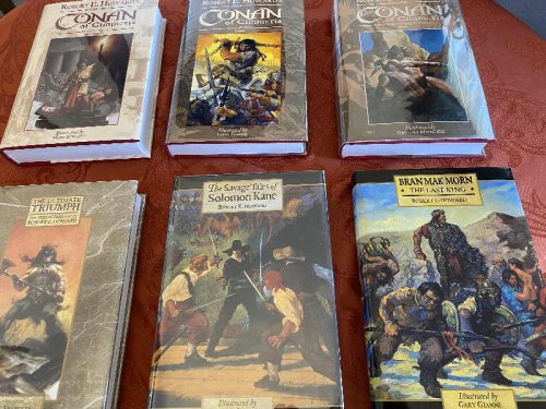 COMPLETE ROBERT E. HOWARD,WANDERING STAR COMPLETE: SAVAGE TALES OF SOLOMON KANE; THE ULTIMATE TRIUMPH; BRAN MAK MORN; CONAN OF CIMMERIA-3 VOLUMES; THE BLACK STRANGER.