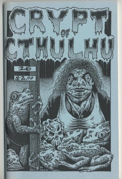 CRYPT OF CTHULHU 26. Vol. 4, No. 1. Hallowmass, 1984. The first all Clark Ashton Smith issue.