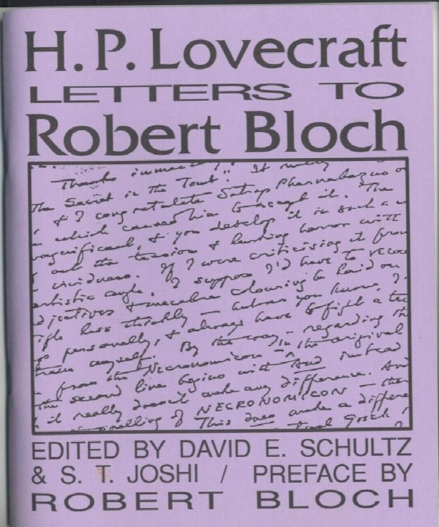 Image for LETTERS TO ROBERT BLOCH. LETTERS TO ROBERT BLOCH.
