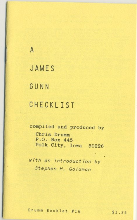 A JAMES GUNN CHECKLIST.