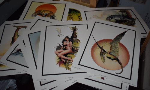 THE PREHISTORIC WORLD OF WILLIAM STOUT. Limited, numbered, signed.