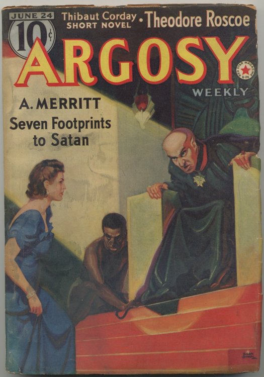 ARGOSY. June 24July 22. 5Issues. 1939. Complete story of Seven Footprings to Satan.