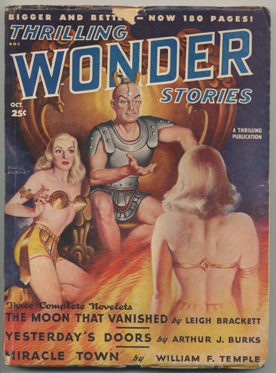 THRILLING WONDER STORIES, October 1948. Ray Bradbury's sole appearance as 