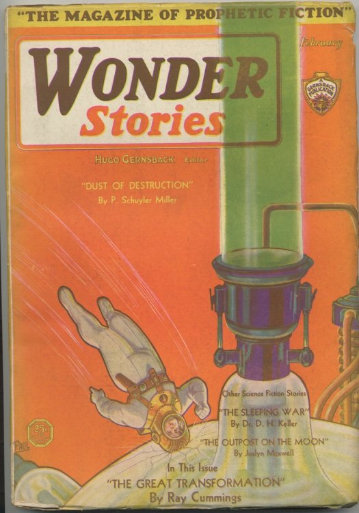 WONDER STORIES. February, 1931. Price reduced.