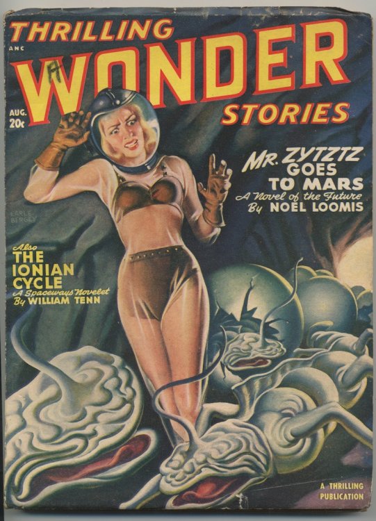 THRILLING WONDER STORIES. August, 1948. 1st appearance of Ray Bradbury's, 