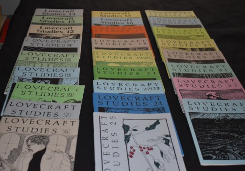 STUDIES IN WEIRD FICTION. Vol. 1, No. 1. Summer, 1986. thru No.16. Winter 1995. 9 complete years, 16 issues.