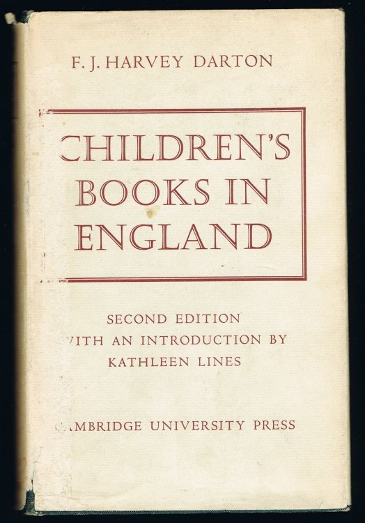 Children's Books In England - Five Centuries of Social Life