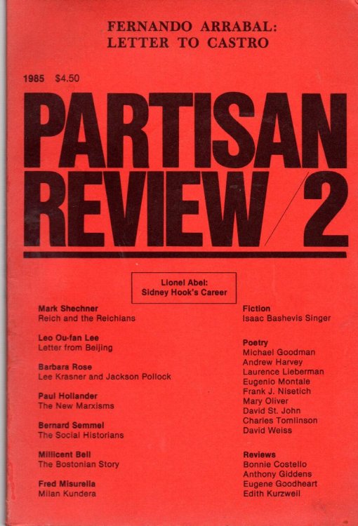 Partisan Review 2: 1985-Volume LII Number 2