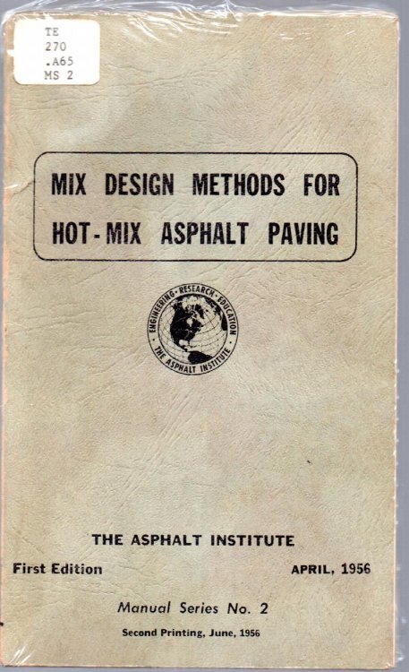Mix Design Methods For Hot-Mix Asphalt Paving