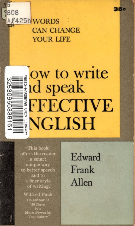 How to Write and Speak Effective English