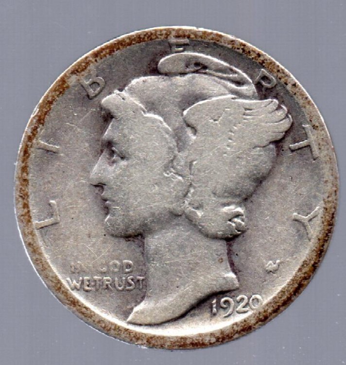 1920 D Mercury Head Dime