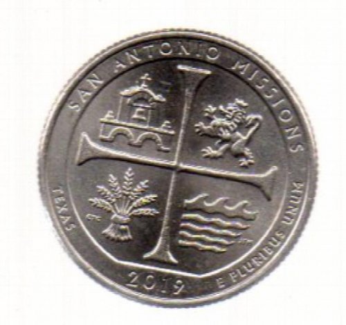 2019 P Washington Quarter San Antonio Mission
