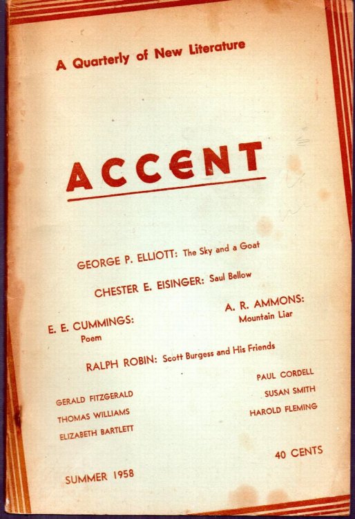 Accent Magazine: Summer 1958