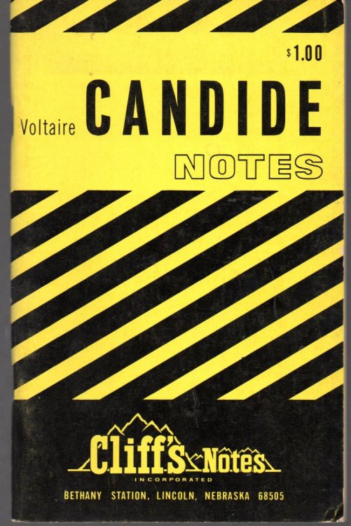 Cliff's Notes of Voltaire Candide Notes