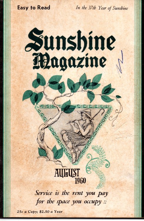 Sunshine Magazine August 1960