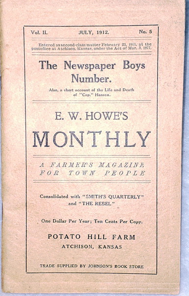 E. W. Howe's Monthly: A Farmer's Magazine for Town People, Vol. II, No. 5
