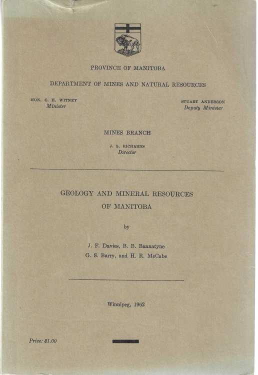 Image for Geology and Mineral Resources of Manitoba Geology and Mineral Resources of Manitoba