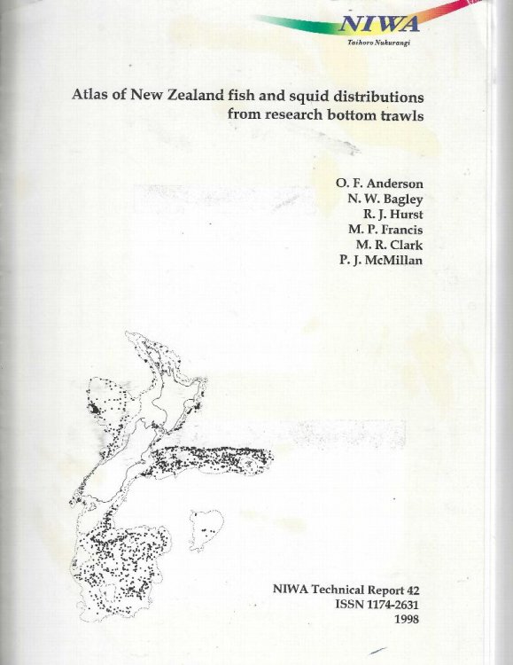 Image for Atlas of New Zealand Fish and Squid Distributions From Research Bottom Trawls. NIWA Technical Report 42. Atlas of New Zealand Fish and Squid Distributions From Research Bottom Trawls. NIWA Technical Report 42.