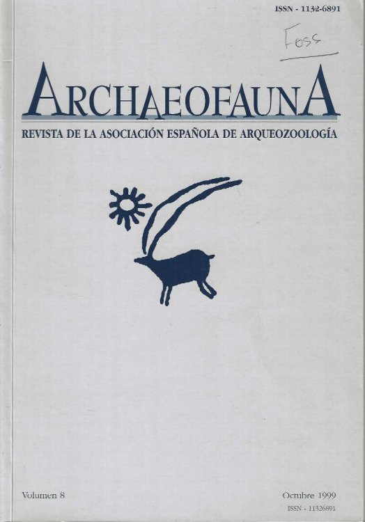 Archaeofauna. Revista de la Asociacion Espanola de Arqueozoologia. Volumen 8.