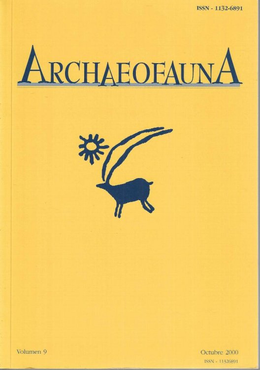 Archaeofauna. Volumen 9.