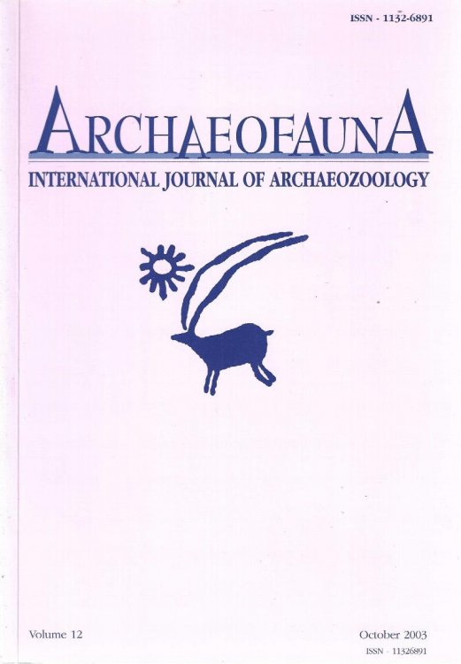 Archaeofauna. International Journal of Archaeozoology. Volumen 12.