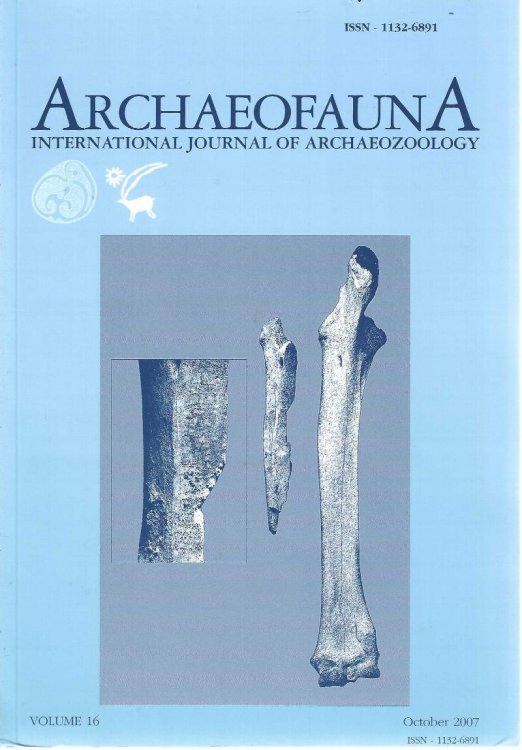 Archaeofauna. International Journal of Archaeozoology. Volumen 16.